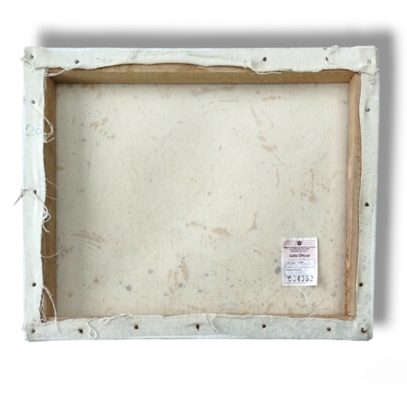 1960s Cuban Original Oil on Canvas with Heritage Seal - Picture 3 of 6